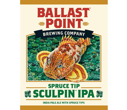 BALLAST POINT SPRUCE TIP SCULPIN IPA