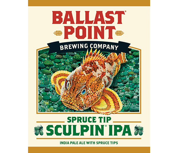 BALLAST POINT SPRUCE TIP SCULPIN IPA